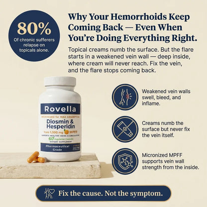 Diosmin & Hesperidin Capsules | Natural Hemorrhoid Support