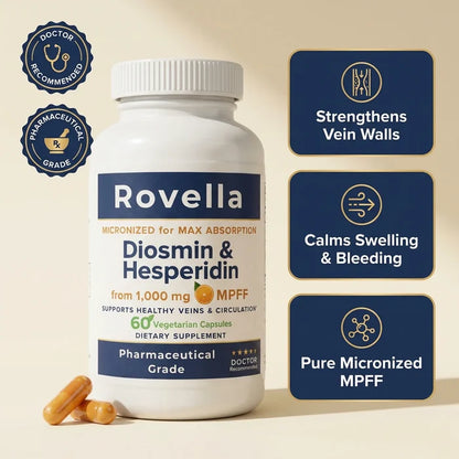 Diosmin & Hesperidin Capsules | Natural Hemorrhoid Support